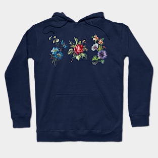 Vintage flower illustration tee Hoodie